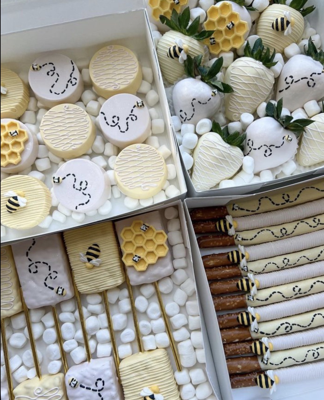 Bee themed dessert package