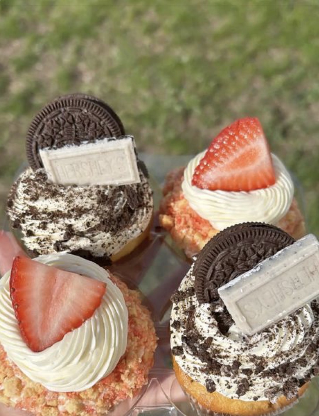 Oreo Hershey & strawberry shortcake cupcakes
